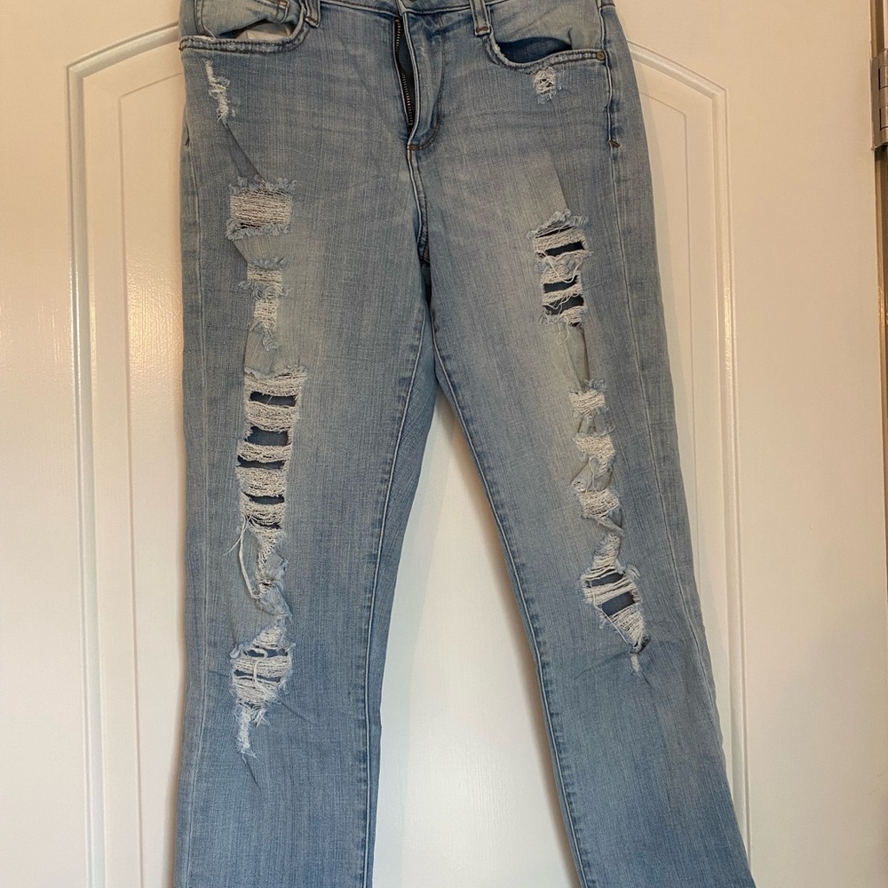 Arizona Jean Company Light Blue Distressed Jeans